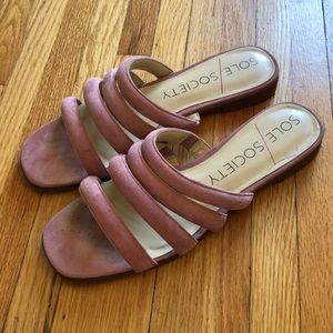 Suede sandals